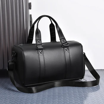 Borsa da viaggio di grande capacità, borsa da palestra, separazione di bagnati e asciutti, scomparto per scarpe indipendente, adatta per viaggi sportivi, fitness, vacanze settimanali