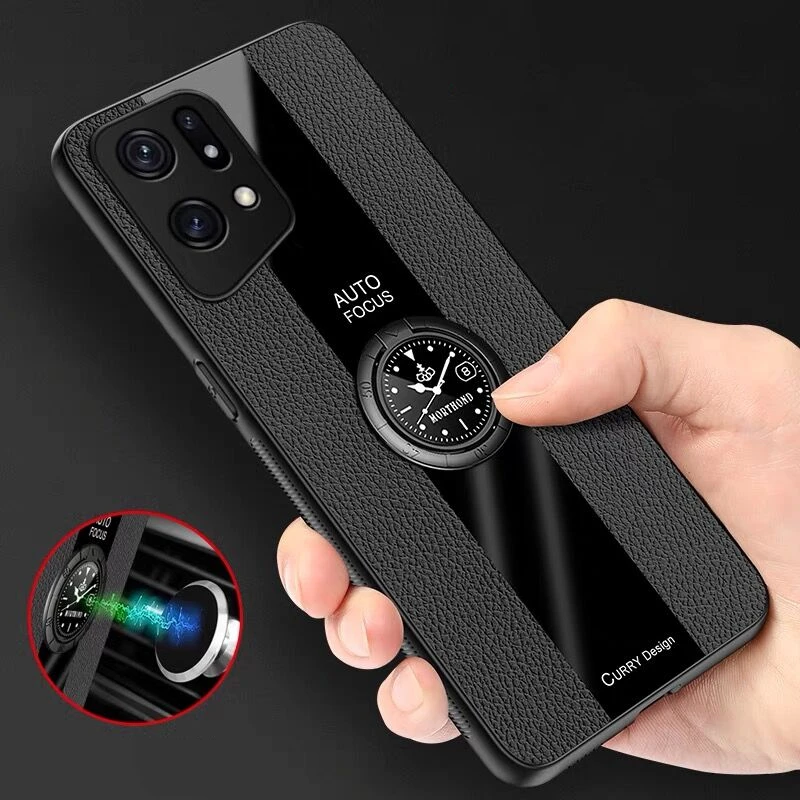 Funda untuk Oppo Temukan X5 Pro Casing Magnet Dudukan Mobil