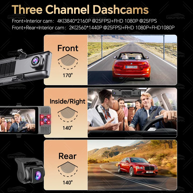 OBDPEAK 4K Dash Cam 2