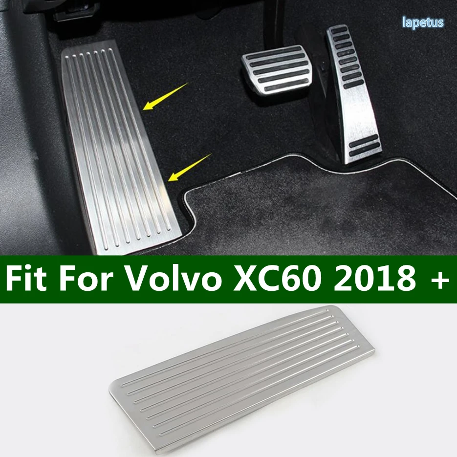 1PCS Car Driver Side Foot Rest Pedal Cover Panel Trim Kit Stainless Steel For Volvo XC60 2018