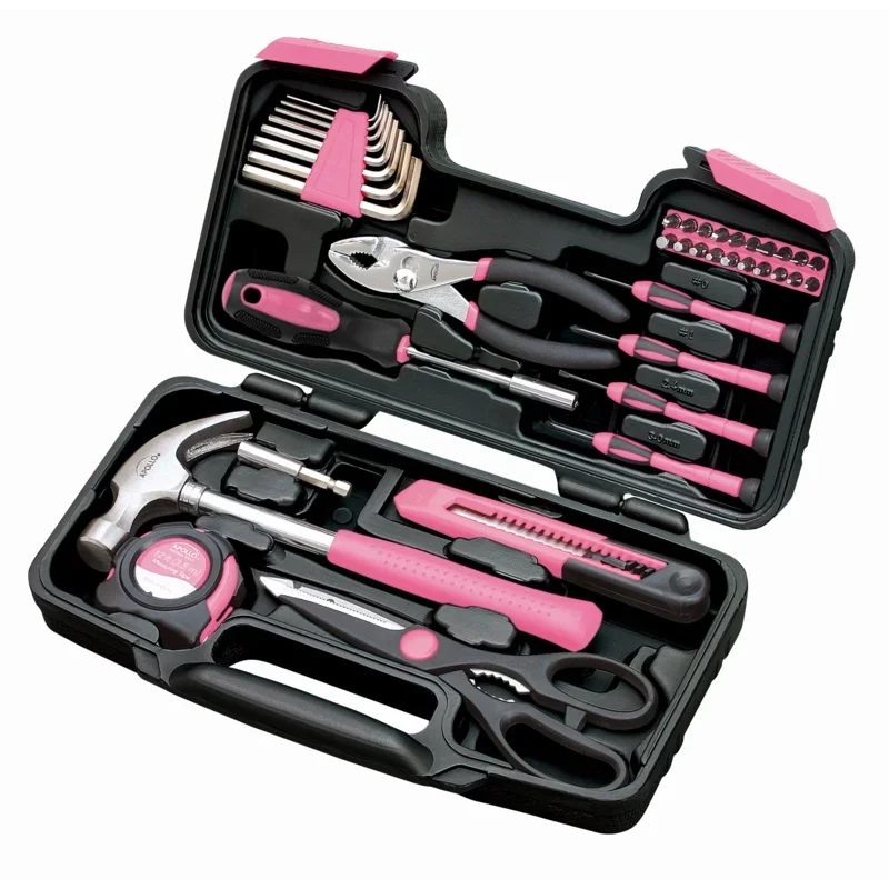 

Apollo precision tools dt9706p 39-piece tool set, pink