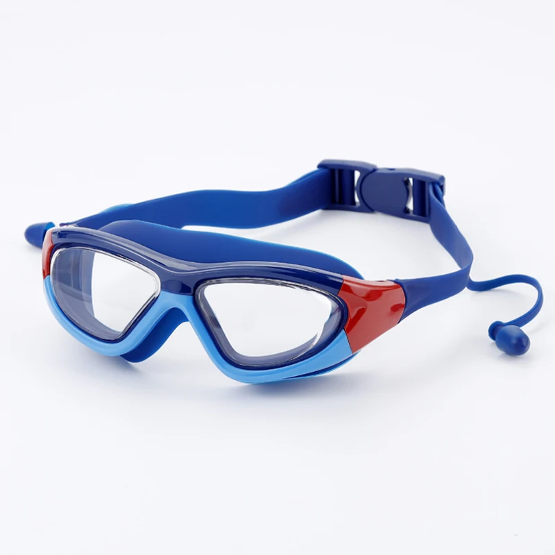 Lunettes de natation enfant grand cadre anti-buée étanches unisexe équipement scolaire