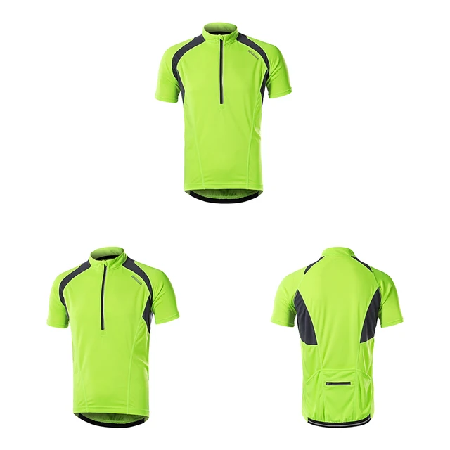 Maglia Ciclismo Uomo Manica Corta - Tessuto Traspirante Con 3 Tasche Posteriori + Zip - Foto 8