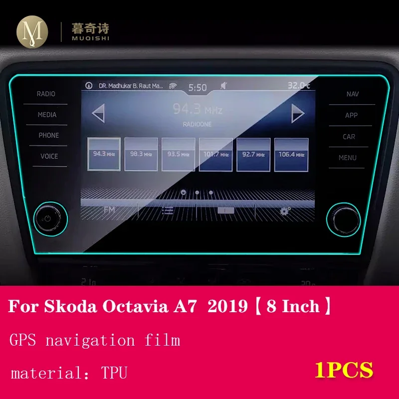 SHAOHAO Compatibel met Skoda Kamiq & Fabia & Scala 2019-2023 2024 Infotainment Amundsen 9,2 inch Schermbeschermer voor GPS Transparant Anti-Kras 9H Skoda Kamiq Accessoires
