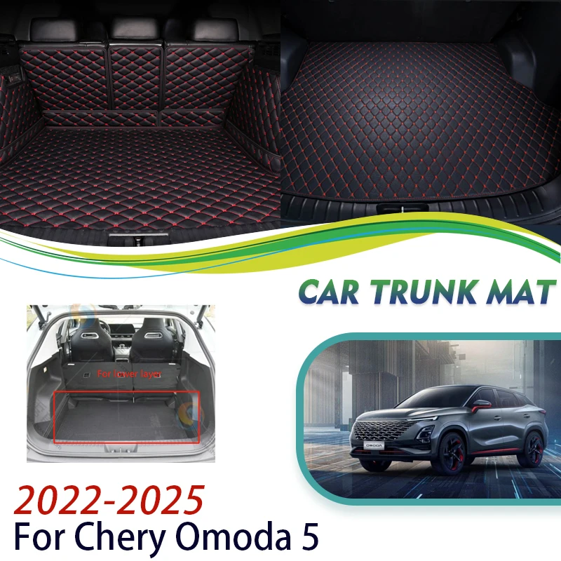 

Car Mats For Chery Omoda 5 Fownix FX Omoda C5 2022~2025 5seat Decoration Pad Car Rear Trunk Mat Carpet Car Accessories Interior