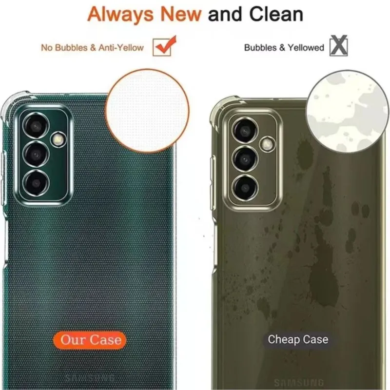 Durable Clear Shockproof Silicone Phone Case