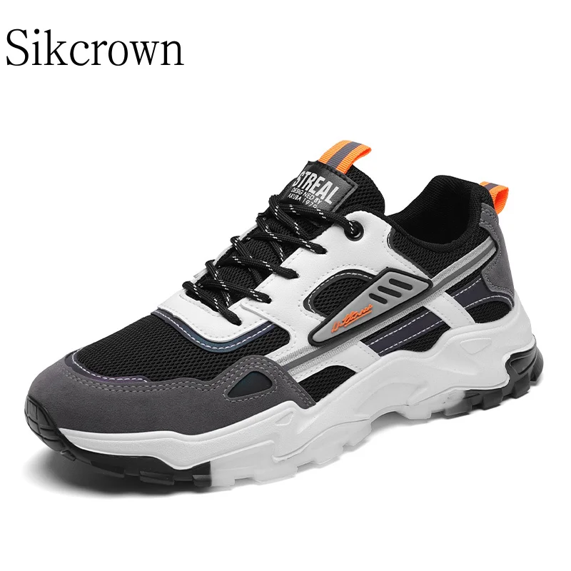 

2023 Sports Shoes for Men Running Platform Dad Mesh Breathable Casual Sneakers Height Increasing Zapatillas Deportivas Hombre