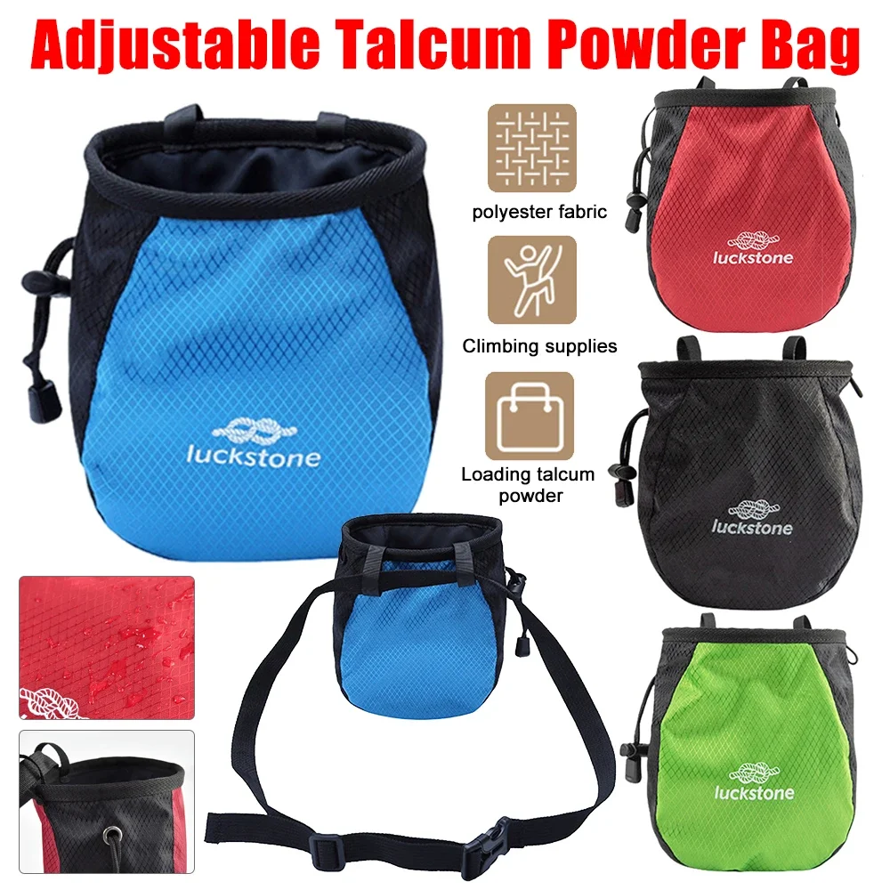 Magnesium Powder Bag Outdoor Waterproof Chalk Bags Adjustable Storage Climbing Magnesium Powder Bags Outdoor Climbing Supplies