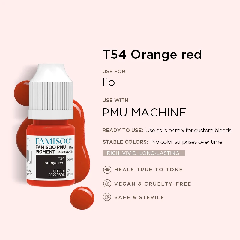 Vibrant 14-Color Permanent Makeup Pigment Set for Lips, Eyebrows, & Eyeliners