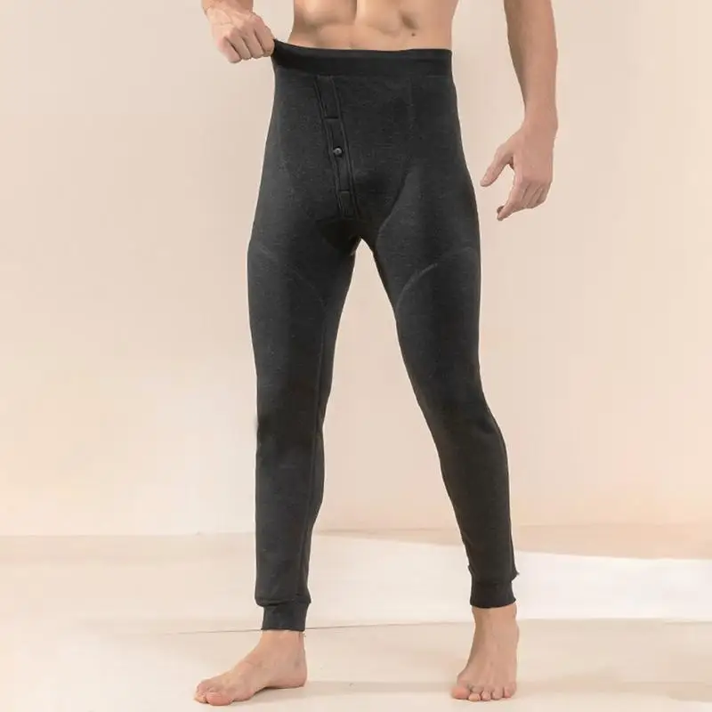 Thermal Pants For Men Fleece Lined Pants Men Thermal Underwear For Men Fleece Lined Base Layer Set For Cold Weather