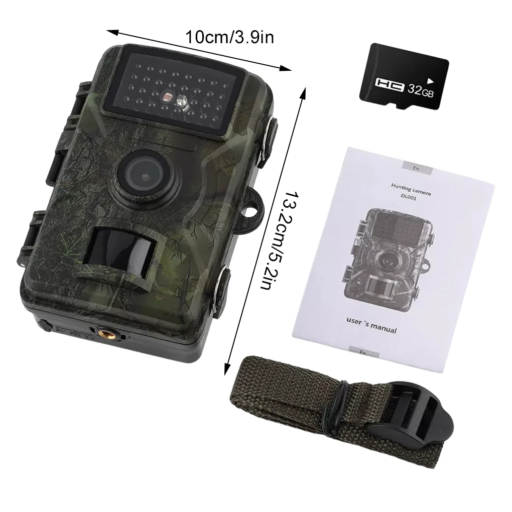 Hunting Trail Camera 16MP 1080P 940nm Infrared Night Vision Motion Activated Trigger Security Cam Outdoor Wildlife Photo Trap
