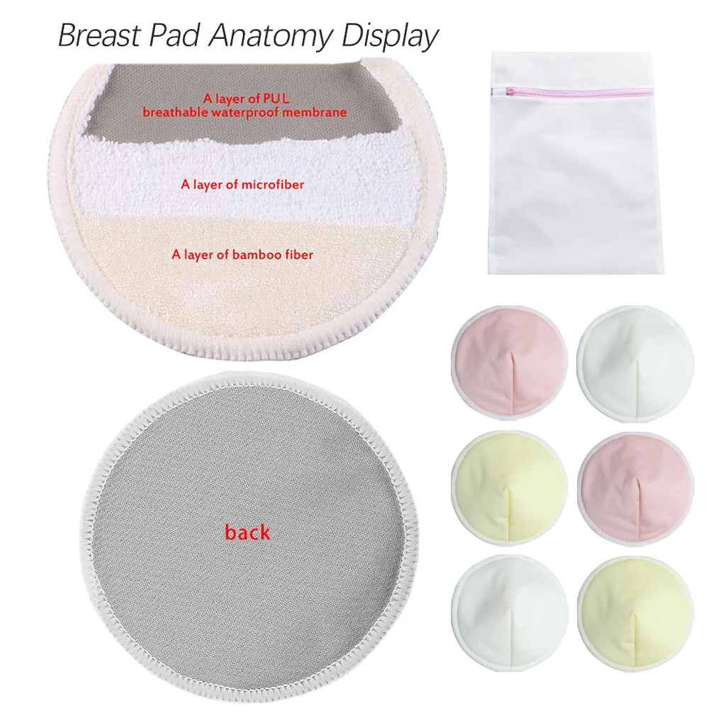 6 Pieces Nipple Cover Breastfeeding Leak-proof Pad Maternity Replaceable 2