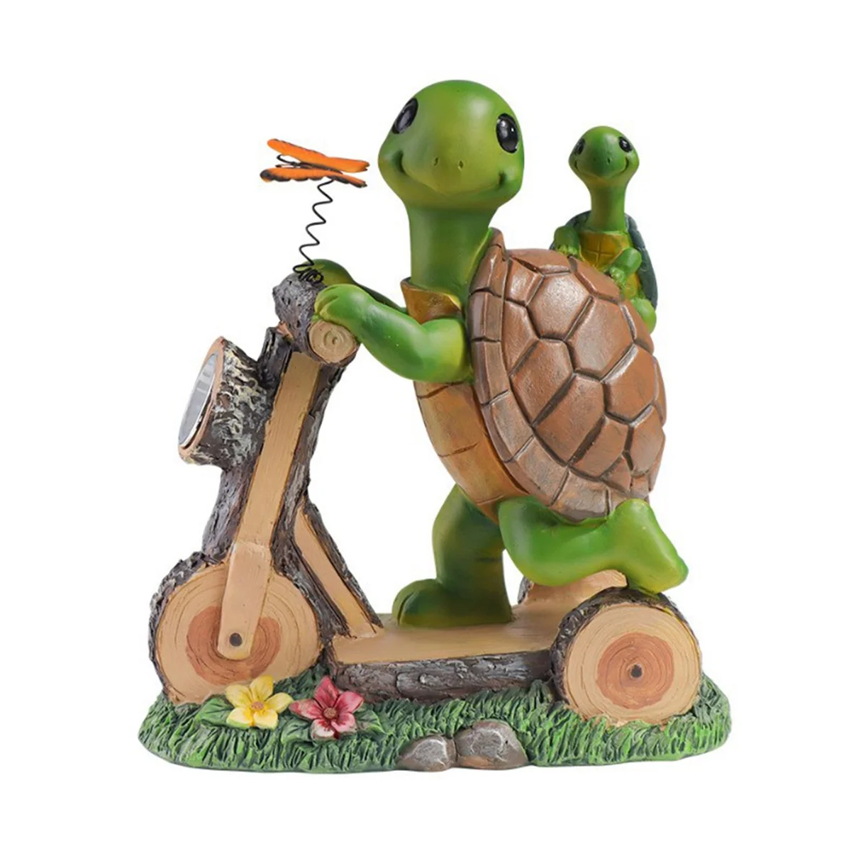 

Turtle Outdoor Solar Light Cute Turtle Small Butterfly Garden Decoration Statue Outdoor Turtle Statue Night Light