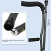 Premium F-Type Dual Underarm Crutches, Foldable & Non-Slip, Adjustable Mobility Aid,   Ergonomic Walking Support 4