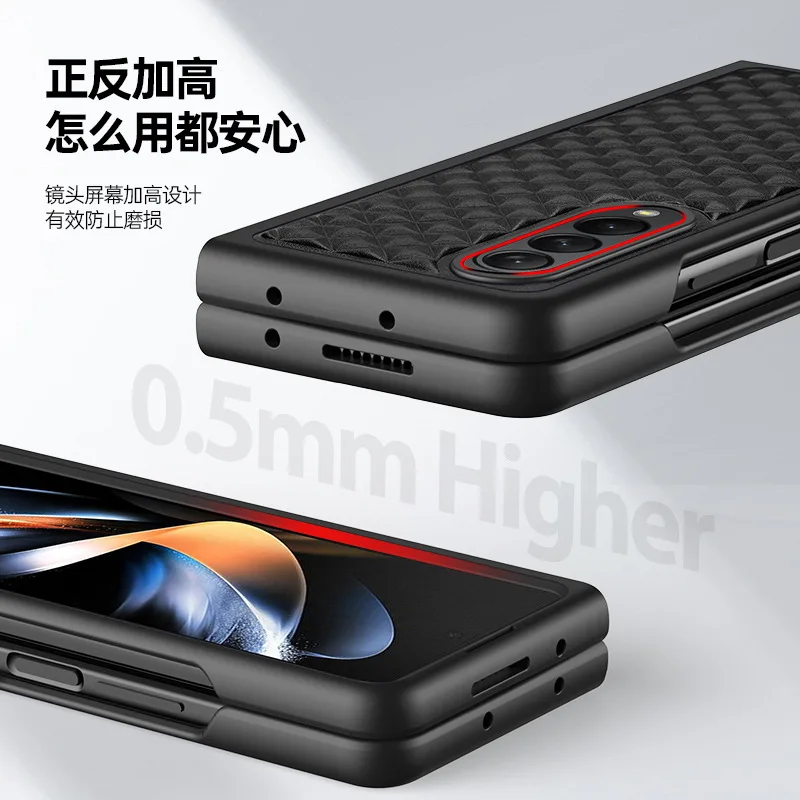 Original Dux Ducis Pu Leather Case For Samsung Galaxy Z Fold4 Fold 4 5g Coque Luxury Thin Flip Cover Wallet Phone Cases