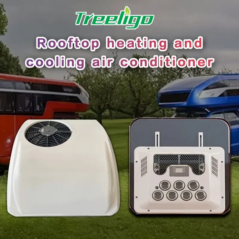 Treeligo RV Roof Air Conditioner Heat and Cool 12V 24v Electric RV Rooftop  Parking ac for Truck Camper Van Caravans Motor home - AliExpress