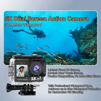 Professional 5K Action Camera 30M Waterproof Touch Screen 170 Degree Wide Angle EIS Anti Shake WiFi Sports DV Video Recorder - Image 4