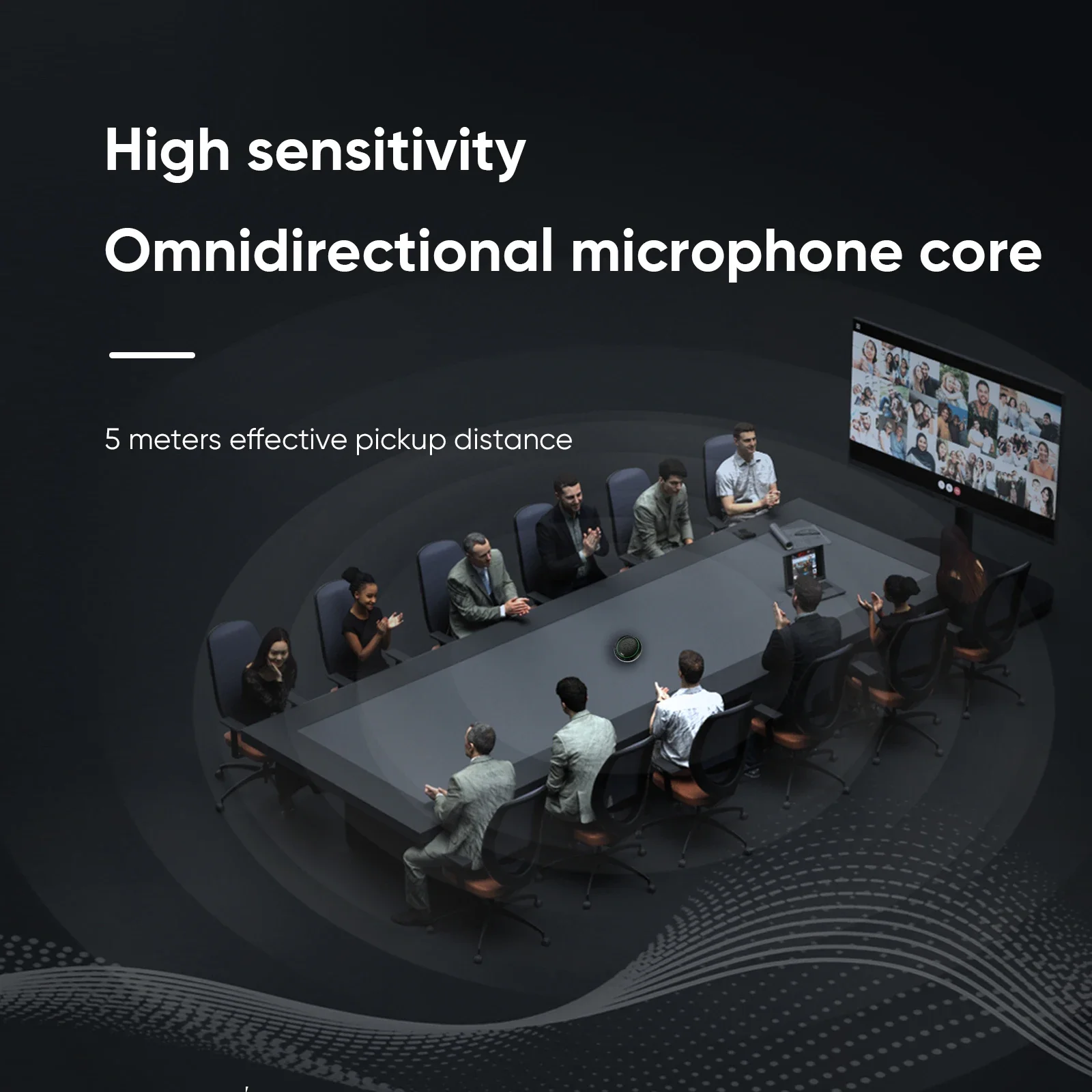 All-in-One Video Audio Conference Room Camera System Zoom USB Conferencing Speakerphone