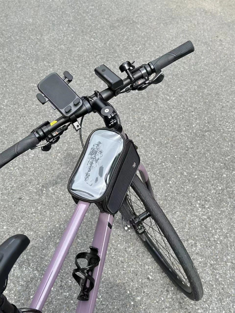 Xunting Fahrradtasche, Handytasche, wasserdicht, für Mountainbike, vorne, Oberrohrtasche, Radfahren, Touchscreen, Handyhalter, Pannier, MTB, Rennrad – Detail 6