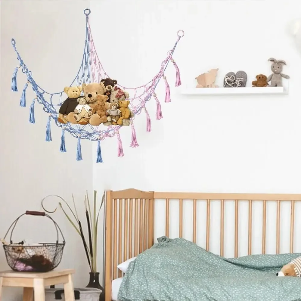 Spielzeug Lagerung Net Hängematte Ecke Stofftier Lagerung Hängematte Organizer Spielzeug Hängen Net Tasche Hause Organisation Lagerung Liefert – Detail 9