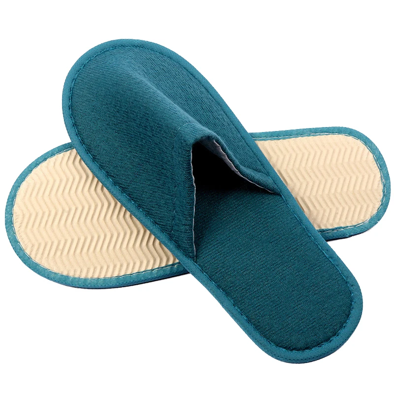 5Pairs Disposable Slippers Hotel Travel Slipper Party Home Guest Men Women Unisex Closed Toe Anti-slip Slippers Sanitary Sandals 6