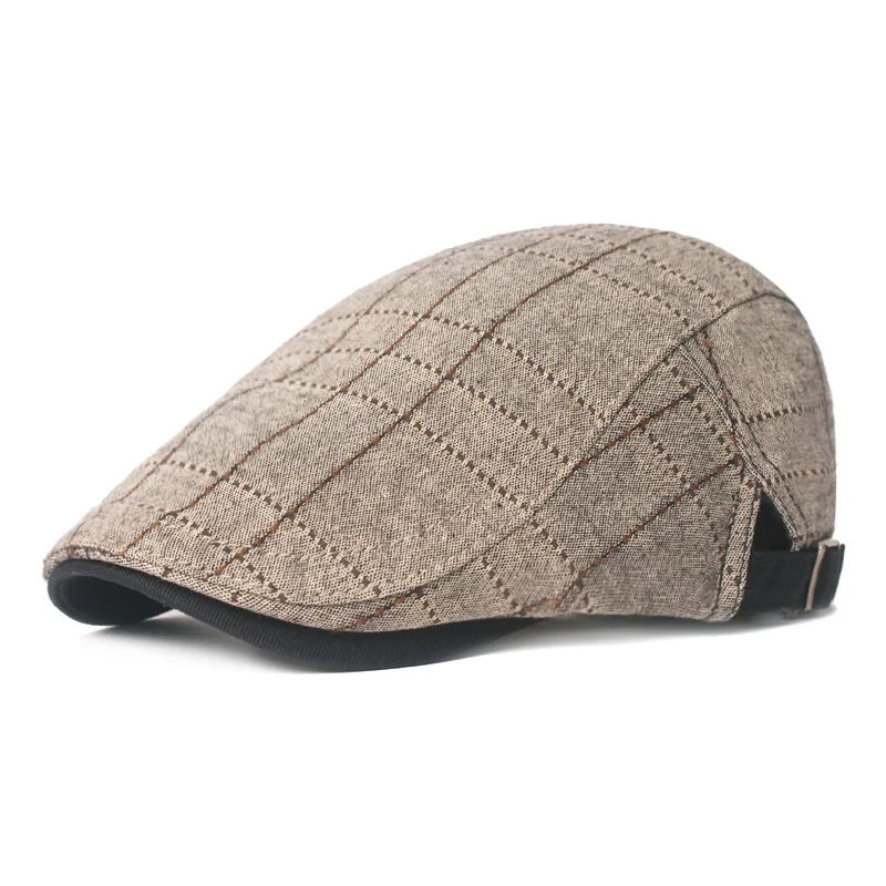 Britischer Stil Baskenmütze für Herren und Damen Retro-Kappe Klassische Passform Atmungsaktive Vielseitige Baskenmütze Verstellbare Vintage-Mode Schirmmütze – Detail 9
