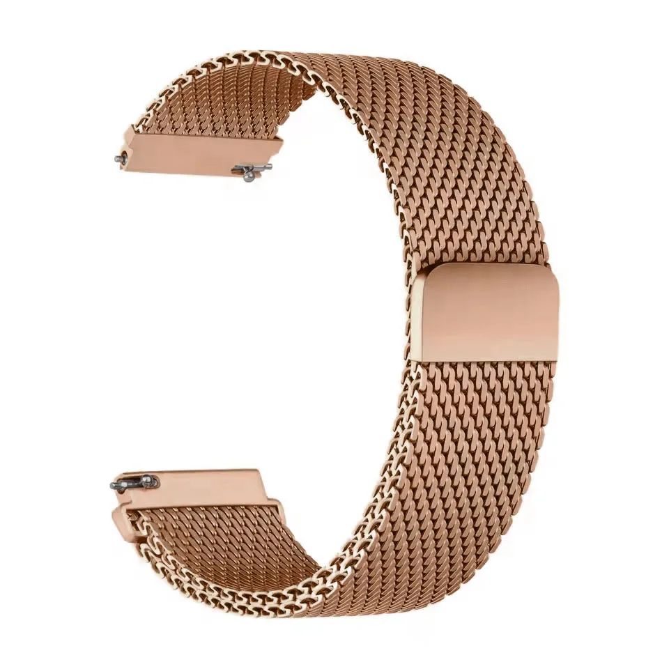 Enhanced Steel Mesh Milanese Loop Band - Adjustable Metal Strap