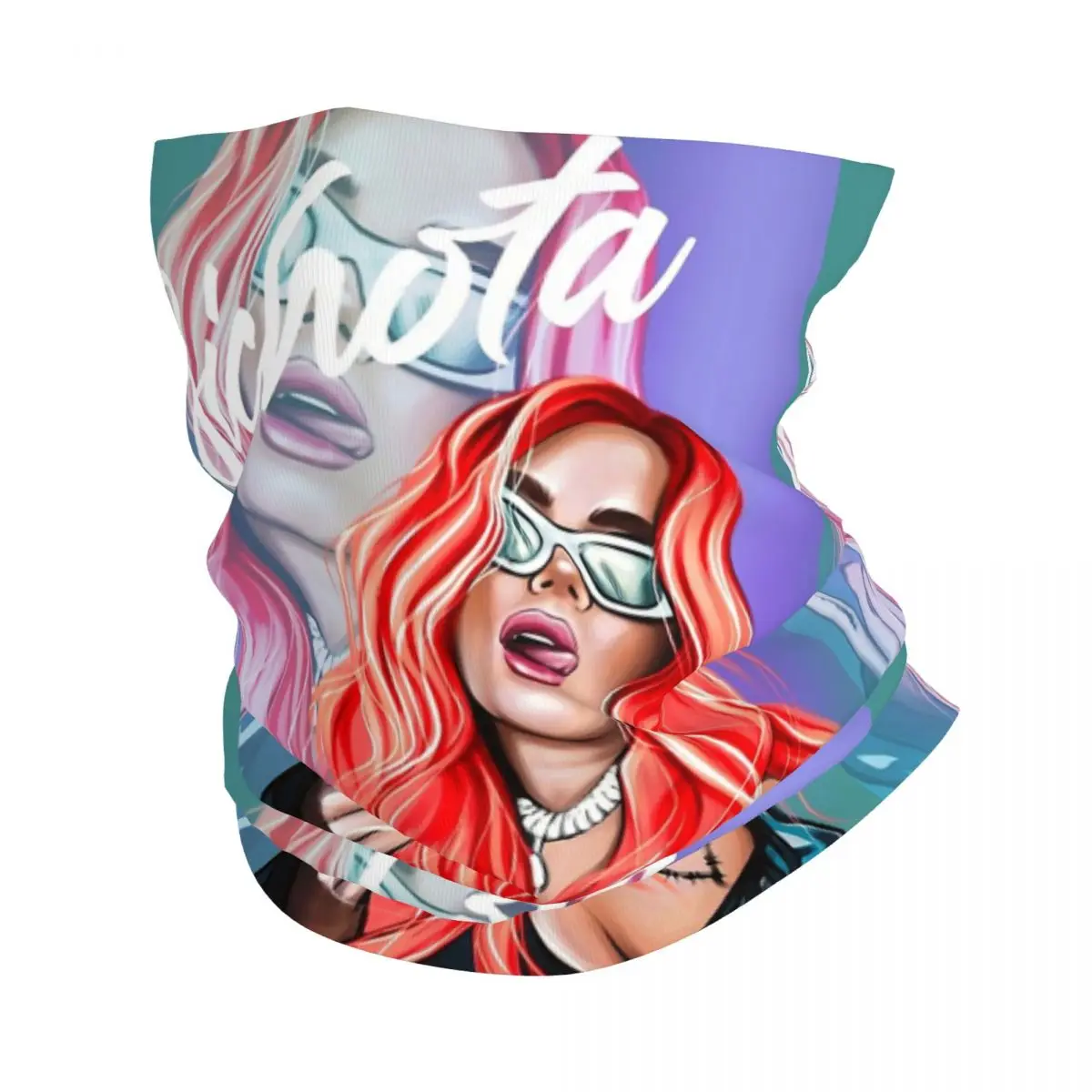 

Бандана-раппер Karol G Bichota, шарф с принтом лица, многофункциональная Балаклава для занятий спортом на открытом воздухе, унисекс, для взрослых, всесезонный