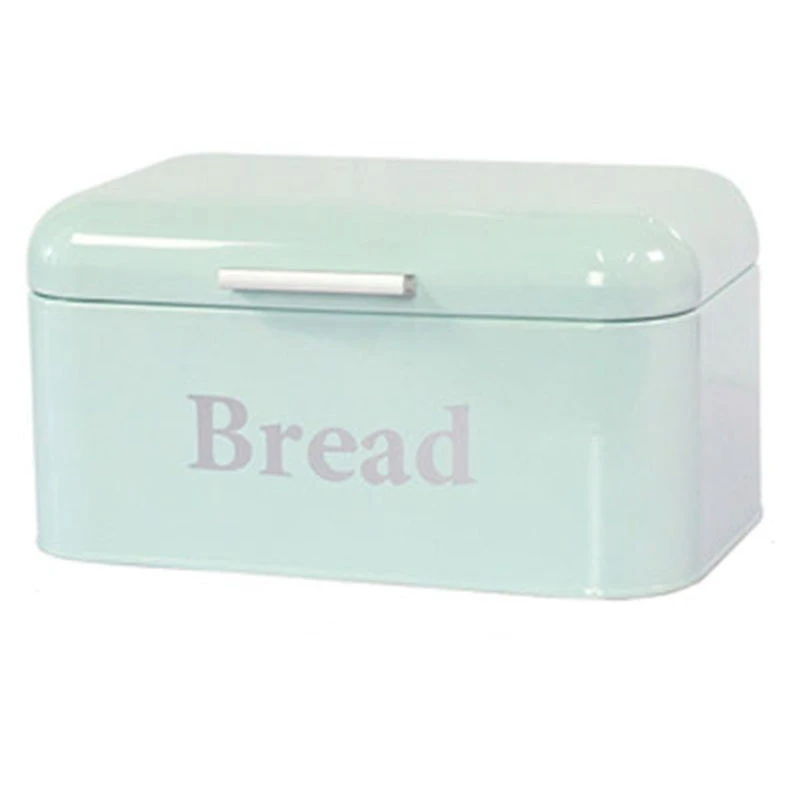 

Vintage Bread Box Cupboard Iron Snack Box Desktop Finishing Dust-Proof Storage Box Storage Bin Keeper Food Kitchen Shelf Decor