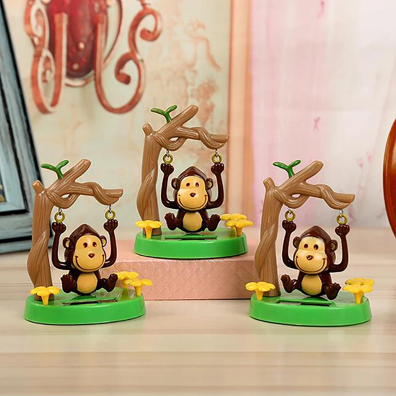 

Solar Dancing Toy Monkey Dancing Dolls Swinging Animated Bobble Cartoon Animal Doll Car Creative Gift