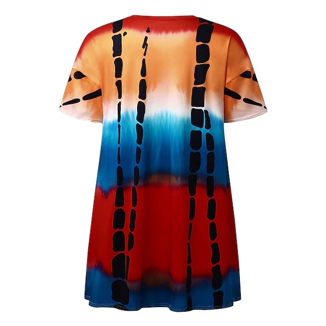 Novo Tamanho Grande das Mulheres Moda Leopardo Estampado Vestido Casual Manga Curta V Neck Com Bolsos Vestidos Festa Solto Tamanho Grande das Mulheres 8 S947c1ed3f78949c8859a9926015968e6J