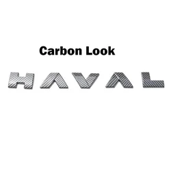 Enhanced Front Grille Hood Logo Stickers for Car Emblems and Accessories (Rear 5pc Carbon Look)