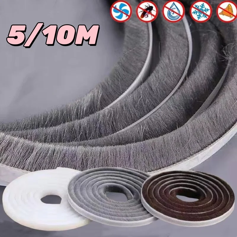 5/10M Home Windproof Tape Sealing Strip Weatherstrip Home Door Window Sound Insulation Dust Strip