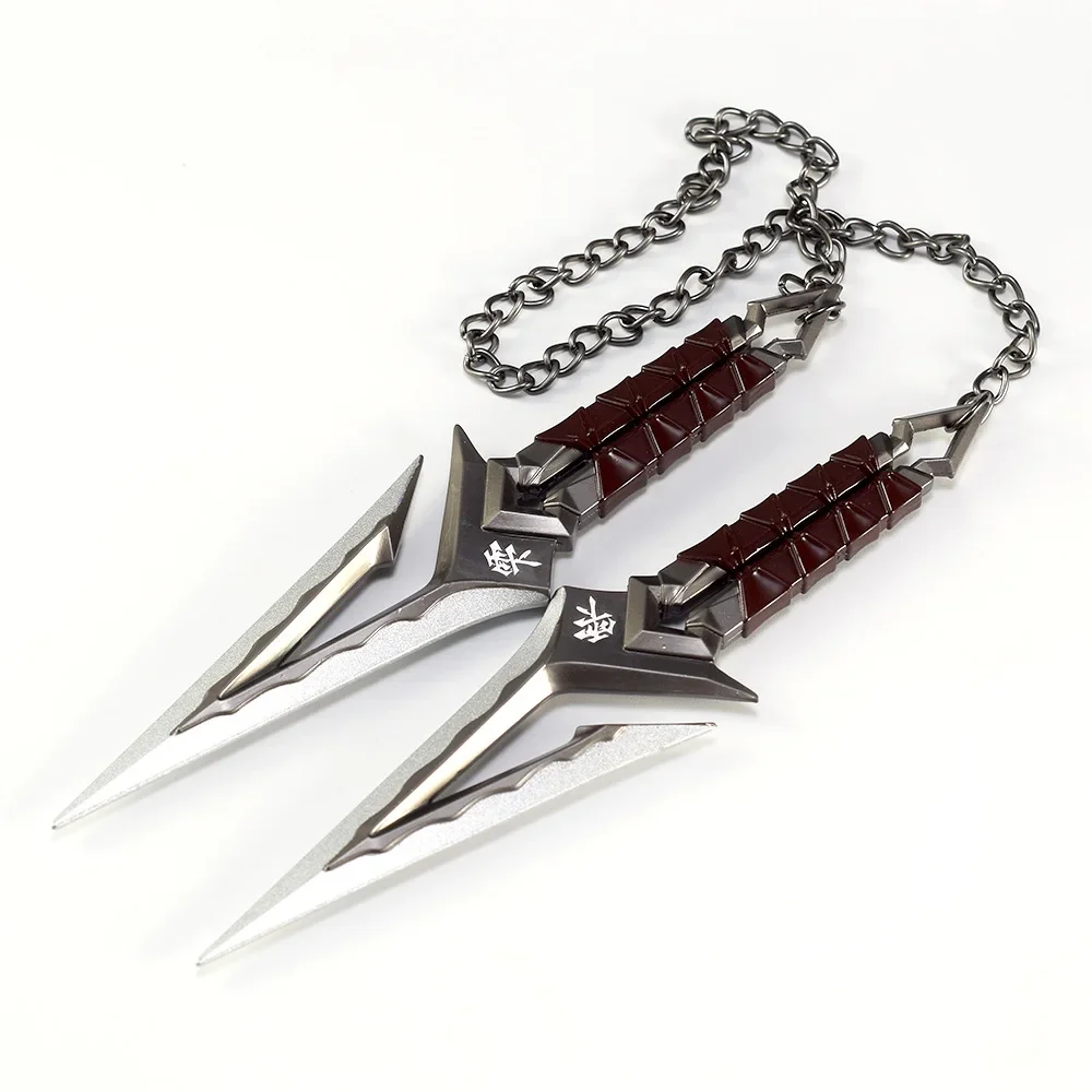 Game Knife Valorant Weapon Kuronami No Yaiba Level 2 Kunai Ninja Agents Melee Metal Weapon Model Accessories Ornaments Gifts Toys for Boy