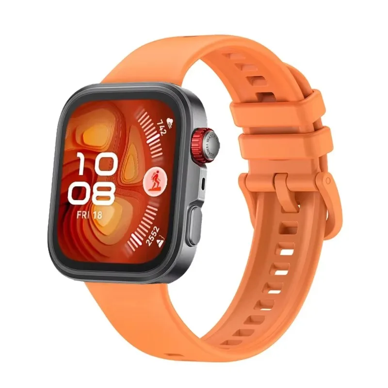 Breathable Silicone Strap with Protective Tempered Glass Screen and HD PC Case