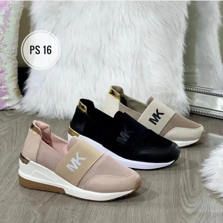 New Fashion Women Shoes Sports Casual Shoes Large Size Wedge Heel Casual Women Running Slip on Sneakers Zapatos De Mujer