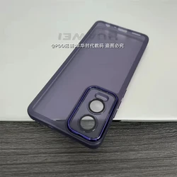 Transparent Shockproof TPU Silicone Phone Case with Camera Protection for Nord CE4 Lite 5G (PURPLE)