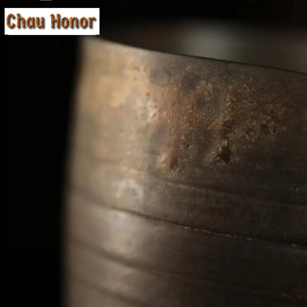 240ml Handmade Thin Tire Tea Pitcher Zen Rust Rough Pottery Sharing Pot Cha Hai Coffee Justice Cup Tea Items Decoration Supplies