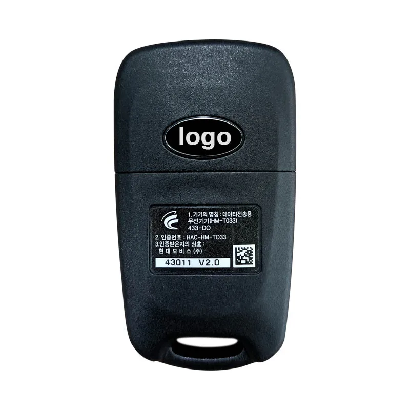 Flip Remote 3 Buttons FCC RKE-4F04 433MHz NO CHIP For Kia Cerato 2010+ CN051146 95430-1M250
