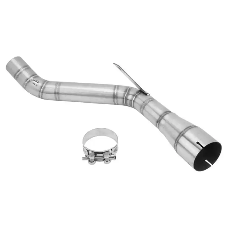 Motorcycle Exhaust Pipe Rustproof Exhaust Middle Link Pipe Stainless Steel for Z900 Z900e 2017