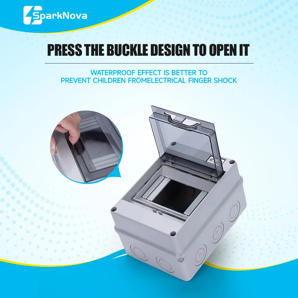 IP65 Waterproof Distribution Box 2/3/5/8/12/15/18/24WAY ABS Plastic Electrical Enclosure HT Series Junction Box