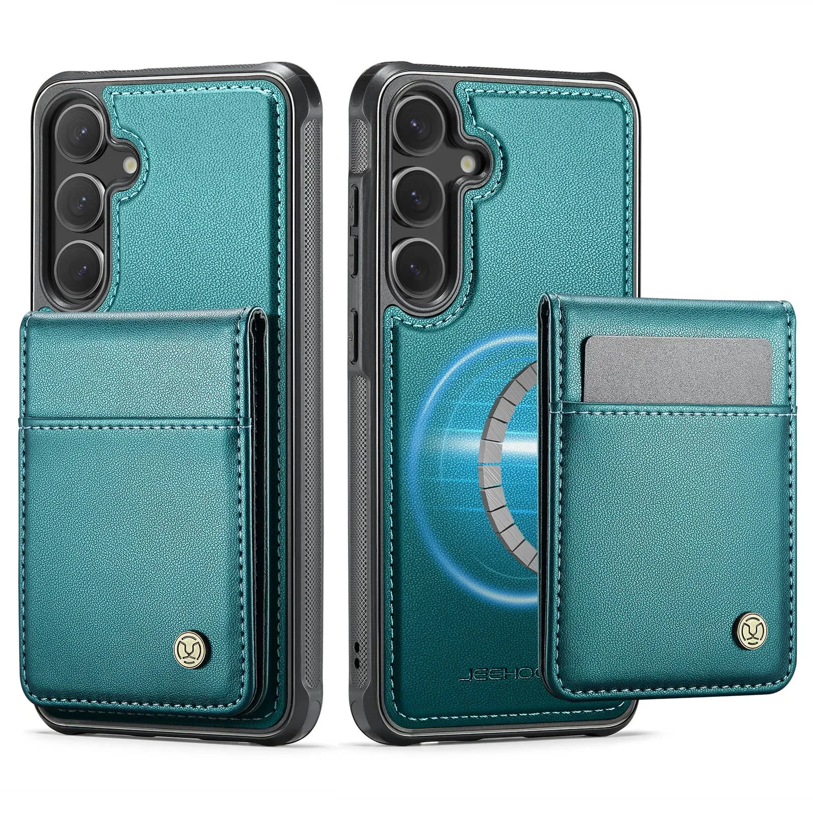 Magnetic 2-in-1 Detachable Wallet Case with Card Holder and Kickstand