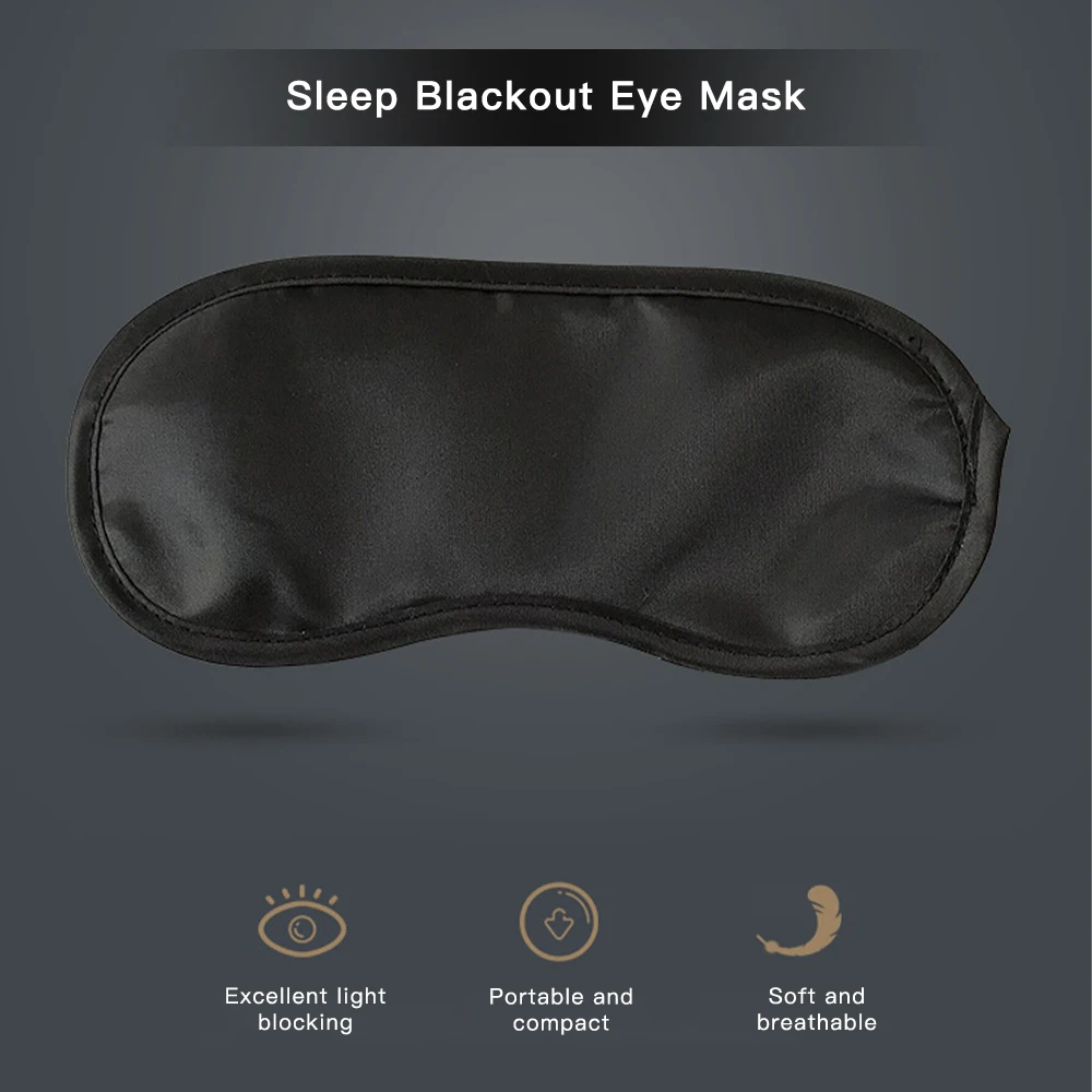 Sleeping Eye Mask Portable Travel Rest Sleeping Aid Blindfold Blockout Light Eye Patch