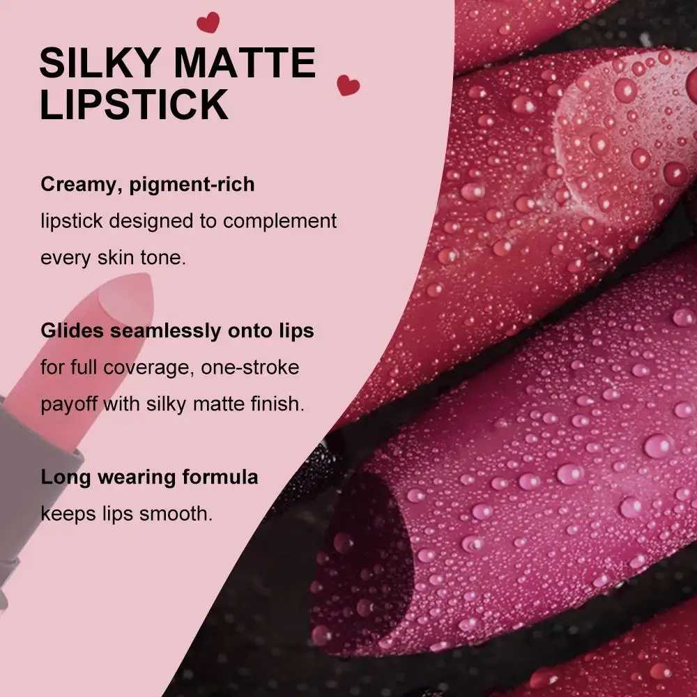 Velvet Matte Lipstick Non Transfer Waterproof Highly Pigmented Longwear Nude Peach Brown Cherry Tones Smooth Lip Makeup_voghion.com