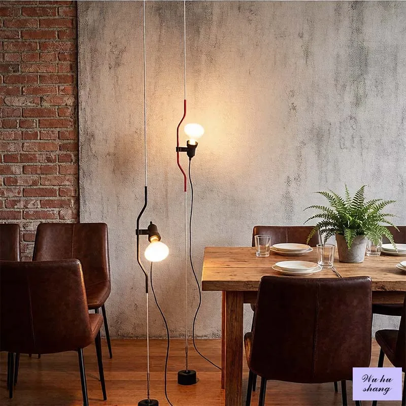 LED floor standing hanging light, suitable for living room, bedroom, bedside, gallery, sofa, adjustable height, indoor home ligh 1