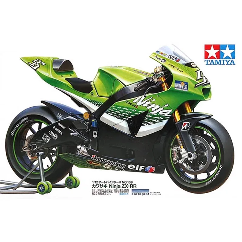 Tamiya 14109 1/12 Ninja Zx-Rr '06 Racing Motorcycle Sport Handmade Moto Hobby Plastic Model Building Assembly Kit