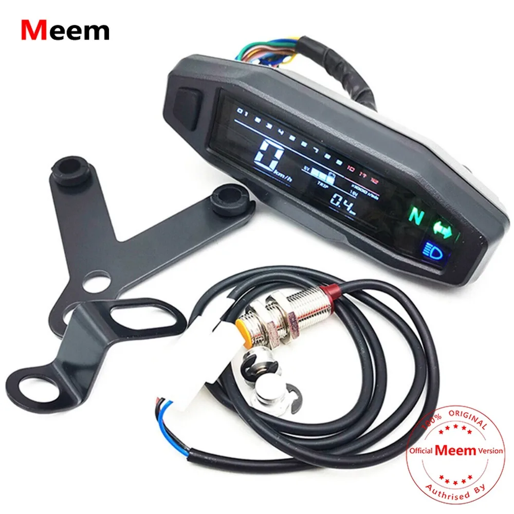 

Motorcycle LCD Digital Speedometer Gear Indicator Sensor With Stand Accessories