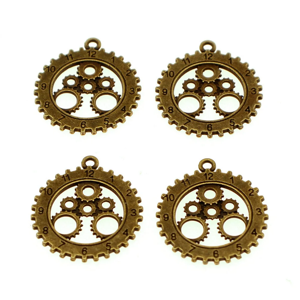 

5pcs/lot Gear Charms For Jewelry Making Pendant