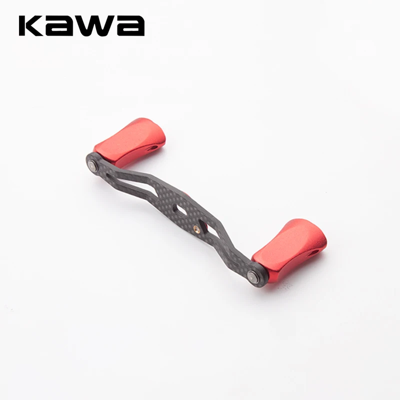 Kawa 1pc Fishing Reel Handle Carbon Fiber And Alloy Knob For Daiw/Ab Casting Reel Length 105mm Fishing Tackle Accessory DIY Reel