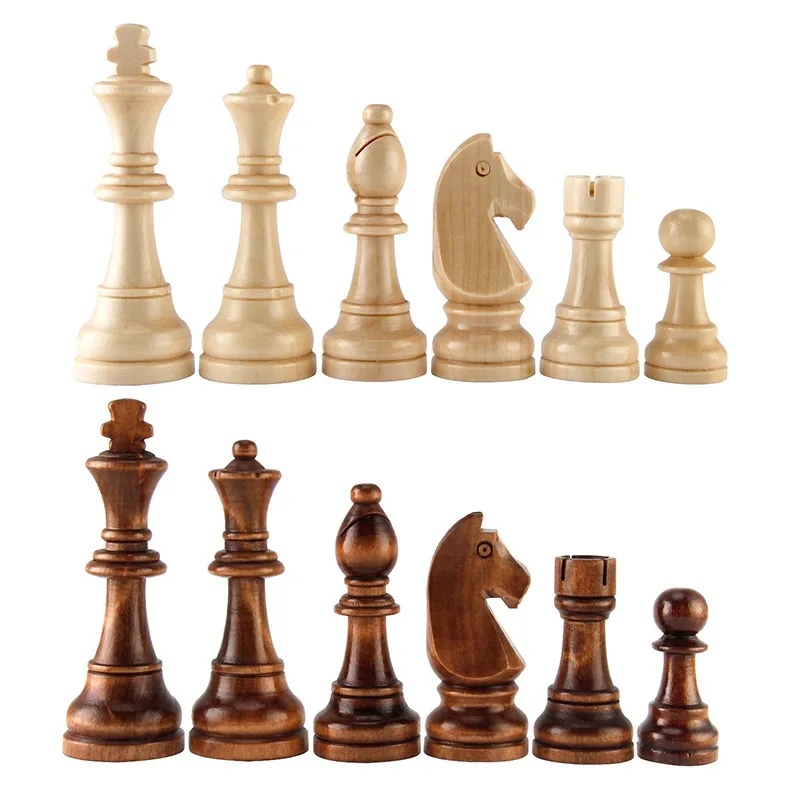 1 Set Medieval Chess Pieces Wooden/Plastic Complete Portable Chessmen International Word Chess Game board game magnetic chess set wooden chess table games chess pieces and board chess pieces chess puzzle game for Entertainment Accessories